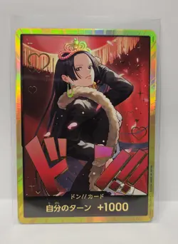 DON!! Boa Hancock GOLD EB03 Japanese ONE PIECE Card Heroines Edition NM - Image 1