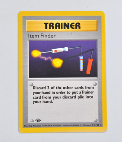 Item Finder Shadowless First Edition English Base Set Pokemon Card - Image 1