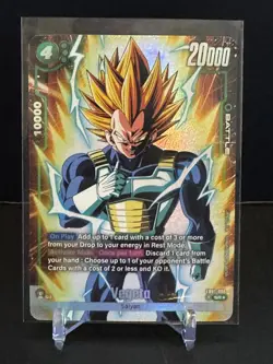 Dragon Ball Super Card Game Fusion World - Vegeta SR Alternate Alt Art FB01-096 - Image 1