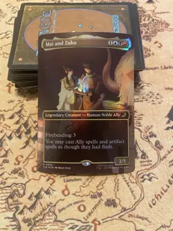 MTG: Mai and Zuko - Foil - Borderless - Avatar: The Last Airbender - Image 1