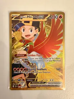 Ethan’s Ho-Oh EX 239/182 Hyper Rare Destined Rivals Gold Pokemon TCG NM - Image 2
