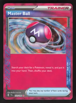 Master Ball 153/162 Pokemon TCG SV05: Temporal Forces NM - Image 1