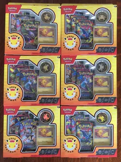 6 x Pokemon TCG: Pokemon Day 2026 - 30th Anniversary Collection Box - New Sealed - Image 1