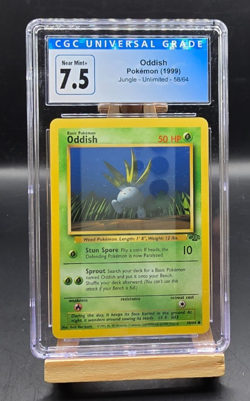 Pokemon 1999 Oddish 58/64 Jungle CGC 7.5 - Image 1