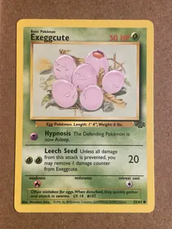 Pokemon TCG Exeggcute Jungle Common Basic Regular 50 HP Mitsuhiro Arita 1999 - Image 1