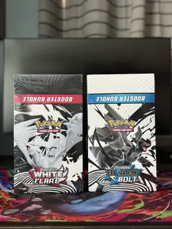 2x Pokemon Black Bolt White Flare Sealed Booster Bundle Display - Image 1