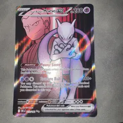 Pokemon TCG Team Rocket's Mewtwo EX Destined Rivals 213/182 Full Art - Image 1