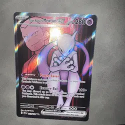 Pokemon TCG Team Rocket's Mewtwo EX Destined Rivals 213/182 Full Art - Image 2