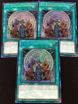 Yugioh Six Samurai United RA03-EN054 1ST SECRET x3 (NM) - Image 1