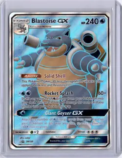 Blastoise GX #SM189 Black Star SM Promo Full Art Ultra Rare Pokemon Card - Image 1