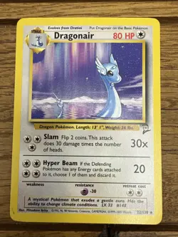 Pokemon TCG Dragonair Base Set 2 22/130 Card MP Condition - Image 1