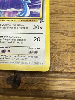 Pokemon TCG Dragonair Base Set 2 22/130 Card MP Condition - Image 3