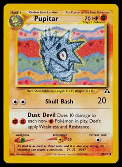 Pokemon Card Pupitar 45/75 Neo Discovery - Image 1