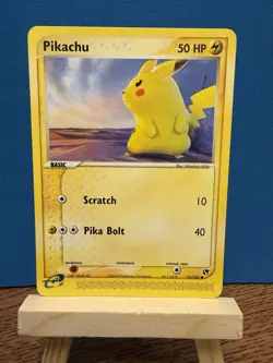 Pokemon TCG Pikachu Card 72/100 EX Sandstorm Non-Holo NM - Image 1
