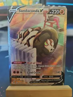 Pokemon TCG Sandaconda v Fusion Strike Holo Full Art Ultra Rare Card 252/264 NM - Image 1