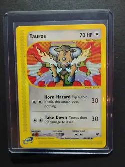 Tauros 133/165 Expedition Base Set Non-Holo 2002 WOTC Vintage Pokemon Card NM - Image 3