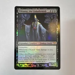 Wizards Mikaeus the Unhallowed-Dark Ascension-Foil-Mythic Legendary-Black-Engli… - Image 1