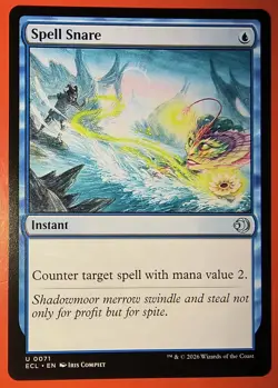 MTG, LORWYN ECLIPSED: 0071, SPELL SNARE, UNCOMMON, REGULAR FINISH, NM/ ECL - Image 1