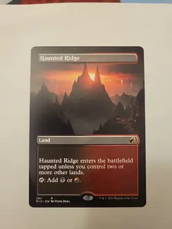 MTG - Haunted Ridge - (Borderless) Innistrad: Midnight Hunt - Image 2