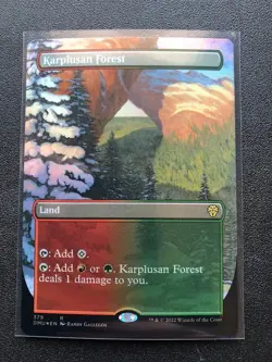 Karplusan Forest (Borderless) (Foil) (NM) MTG - Magic the Gathering - Image 1