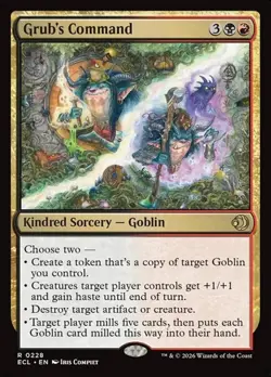 1x Grub's Command NM Eng MTG - Lorwyn Eclipsed - Image 1