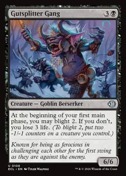 1x Gutsplitter Gang NM Eng MTG - Lorwyn Eclipsed - Image 1