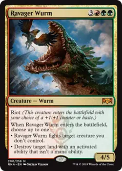 Ravager Wurm ~ Near Mint Ravnica Allegiance MTG Magic UltimateMTG Multi-Color Ca - Image 1