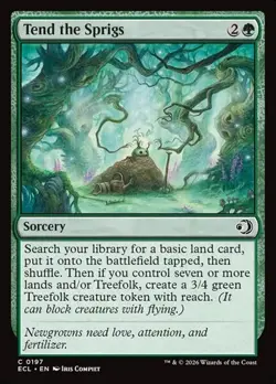 1x Tend the Sprigs NM Eng MTG - Lorwyn Eclipsed - Image 1