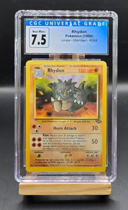 .Pokemon Rhydon 45/64 Jungle 1999 CGC 7.5 - Image 1