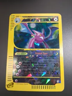 Pokemon Crystal CROBAT Box Topper Skyridge 10/12 Jumbo LP Fast Ship - Image 1