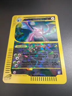 Pokemon Crystal CROBAT Box Topper Skyridge 10/12 Jumbo LP Fast Ship - Image 2