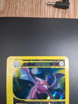 Pokemon Crystal CROBAT Box Topper Skyridge 10/12 Jumbo LP Fast Ship - Image 3
