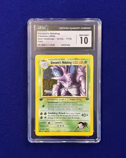 CGC 10 1st Edition Giovanni's Nidoking #7 Gym Challenge 2000 Pokemon GEM MINT - Image 1