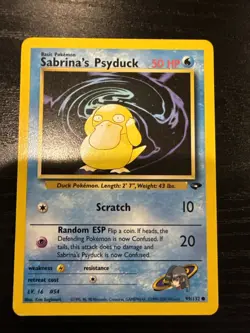 Pokemon Sabrina’s Psyduck Gym Challenge 099/132 Common Unlimited WOTC NM - Image 1