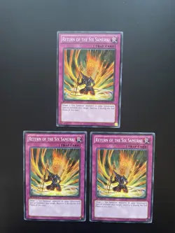 Yugioh Return Of The Six Samurai SDWA-EN034 1st Edition Common LP X3 - Image 1