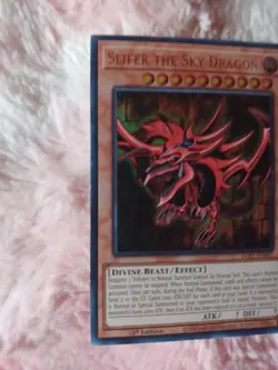 Yu-Gi-Oh! Slifer the Sky Dragon EGS1-EN001 1st Edition Ultra Rare - Image 2
