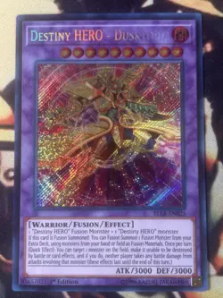 Yugioh: Destiny HERO - Dusktopia - BLLR-EN025 - Secret Rare - 1st Edition - NM - Image 1