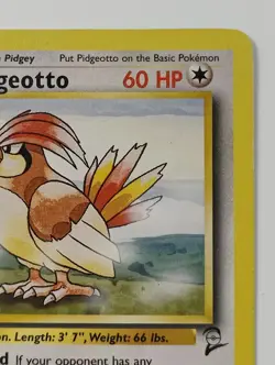 Pokemon Pidgeotto Card 28/130 Base Set Trading Card Game - Image 3