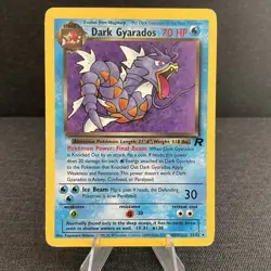 Dark Gyarados 25/82 Team Rocket Rare Non-Holo Vintage WOTC 2000 Pokemon TCG Card - Image 1