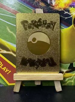 Pokemon Mewtwo EX HP 170 Gold Metal Fan Art Card 98/99 -MP/LP - Image 2