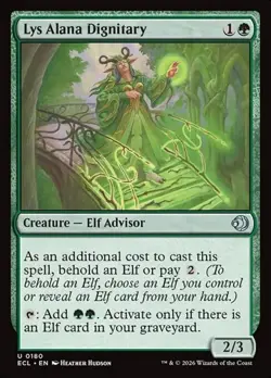 1x Lys Alana Dignitary - Foil NM Eng MTG - Lorwyn Eclipsed - Image 1