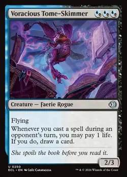 1x Voracious Tome-Skimmer - Foil NM Eng MTG - Lorwyn Eclipsed - Image 1