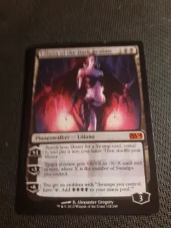MTG Liliana of the Dark Realms Magic 2014 (M14) LP Magic The Gathering - Image 1