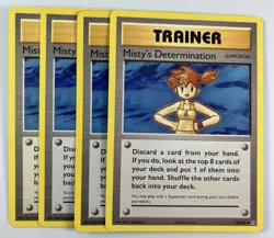 Misty's Determination 80/108 (4X) Playset Pokemon XY Evolutions Flat Shipping - Image 1