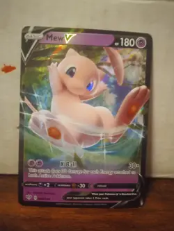 Pokemon Mew V Promo Holo Jumbo Cards 069/189 Oversized 180 HP Basic - Image 1
