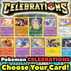 Pokemon CELEBRATIONS 25TH ANNIVERSARY: CHOOSE YOUR CARD! English Near Mint QTY - Image 1