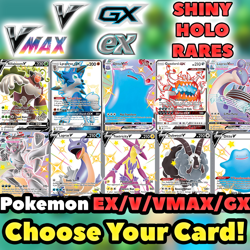 Pokemon EX/V/VMAX/GX SHINY HOLO RARES: CHOOSE YOUR CARD! English NM QTY AVAIL - Image 1