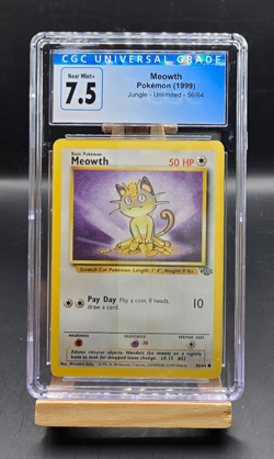 Pokemon Meowth Jungle 56/64 1999 CGC 7.5 - Image 1