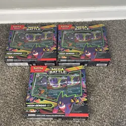 Lot of 3 Pokemon Mega Gengar ex Mega Battle Deck SEALED NEW - Image 1