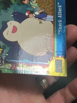 2000 Topps Pokemon TV #OR11 Snack Attack Foil Animation Series 3 dmg - Image 3